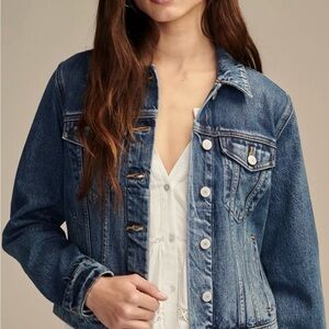 Lucky Brand Tomboy Trucker Denim Jacket